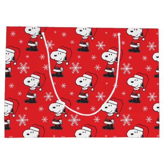 pinda's | Snoopy Santa Claus Groot Cadeauzakje (Achterkant)