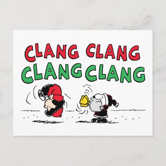 pinda's | Snoopy Santa Claus & Lucy Briefkaart (Voorkant)
