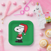 pinda's | Snoopy Santa Claus Papieren Bordje (Feest)
