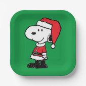 pinda's | Snoopy Santa Claus Papieren Bordje (Voorkant)