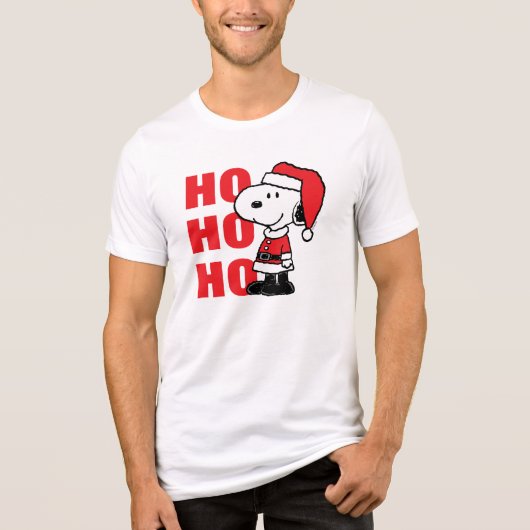 pinda's | Snoopy Santa Claus Tri-Blend Shirt (Voorkant)