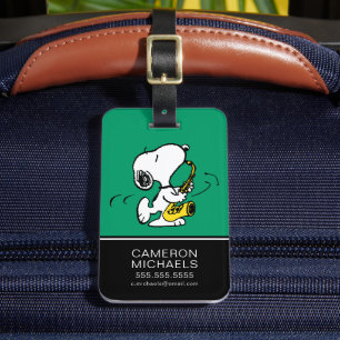 pinda's Snoopy saxofonist Bagagelabel