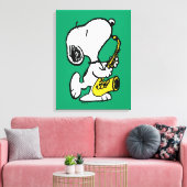 pinda's | Snoopy saxofonist Canvas Afdruk (Insitu (Woonkamer))