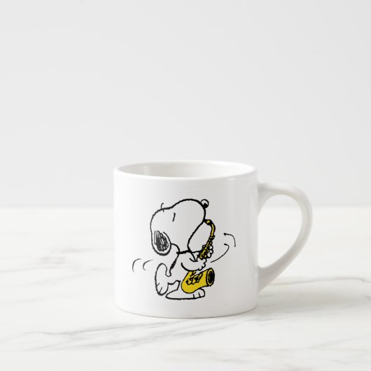 pinda's | Snoopy saxofonist Espresso Kop (Rechts)