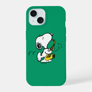 pinda's | Snoopy saxofonist iPhone 15 Case