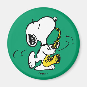 pinda's   Snoopy saxofonist Magneet