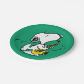 pinda's | Snoopy saxofonist Papieren Bordje (Gekanteld)