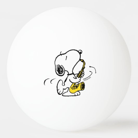 pinda's | Snoopy saxofonist Pingpongbal (Achterkant)