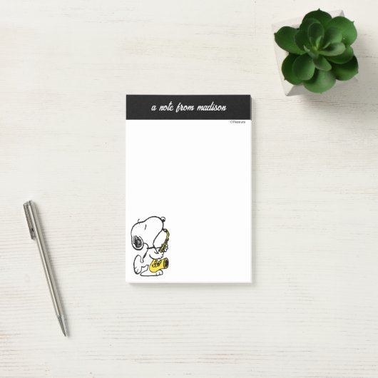 pinda's | Snoopy saxofonist Post-it® Notes (Kantoor)