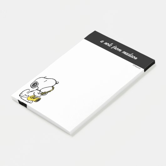pinda's | Snoopy saxofonist Post-it® Notes (Schuin)