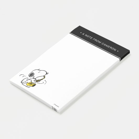pinda's | Snoopy saxofonist Post-it® Notes (Schuin)