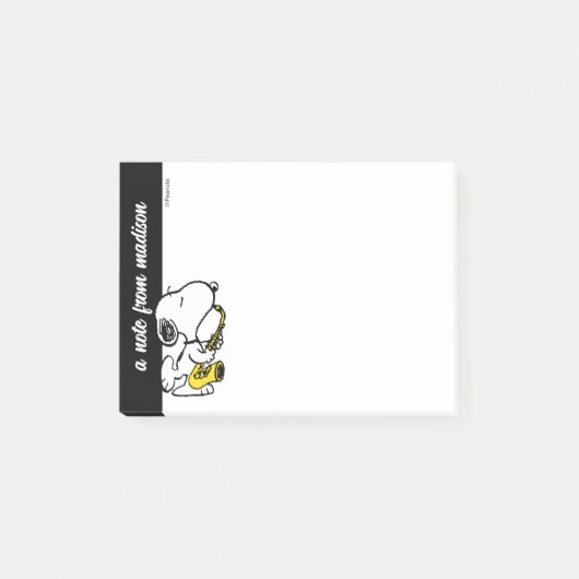 pinda's | Snoopy saxofonist Post-it® Notes (Voorkant)
