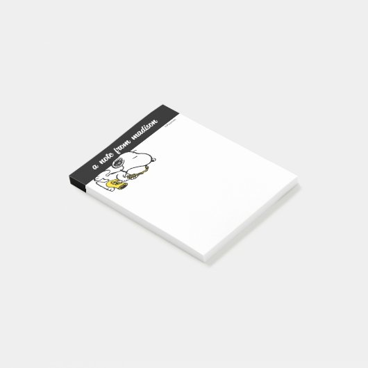 pinda's | Snoopy saxofonist Post-it® Notes (Schuin)