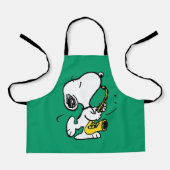 pinda's | Snoopy saxofonist Schort (Voorkant)