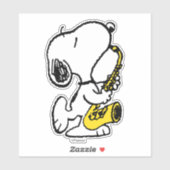 pinda's | Snoopy saxofonist Sticker (Vel)