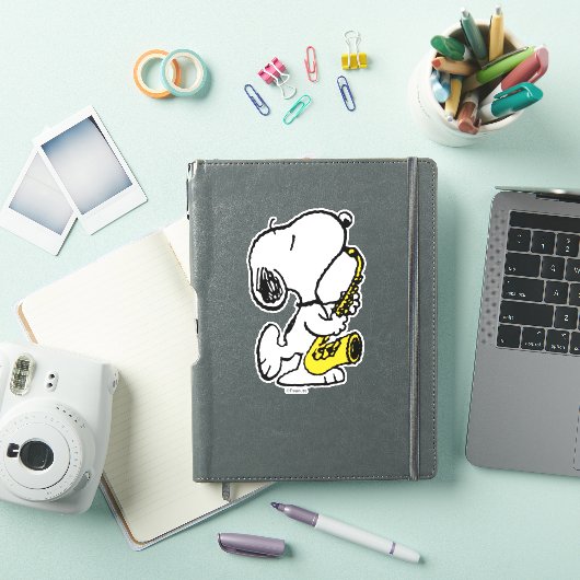 pinda's | Snoopy saxofonist Sticker (iPad Cover)