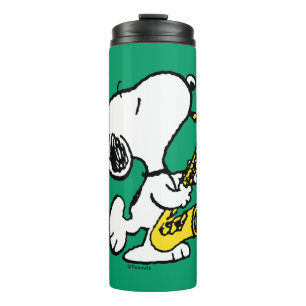 pinda's   Snoopy saxofonist Thermosbeker