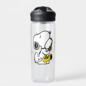 pinda's | Snoopy saxofonist Waterfles (Voorkant)