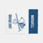 pinda's | Snoopy Ski Trip Fleece Deken (Voorkant (Horizontaal))