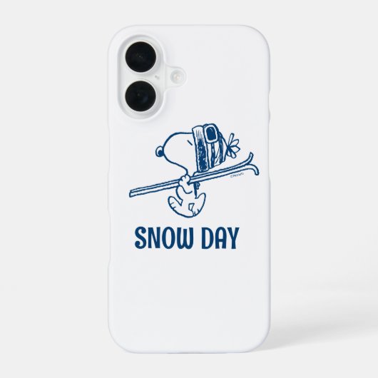 pinda's | Snoopy Ski Trip iPhone 16 Hoesje (Achterkant)