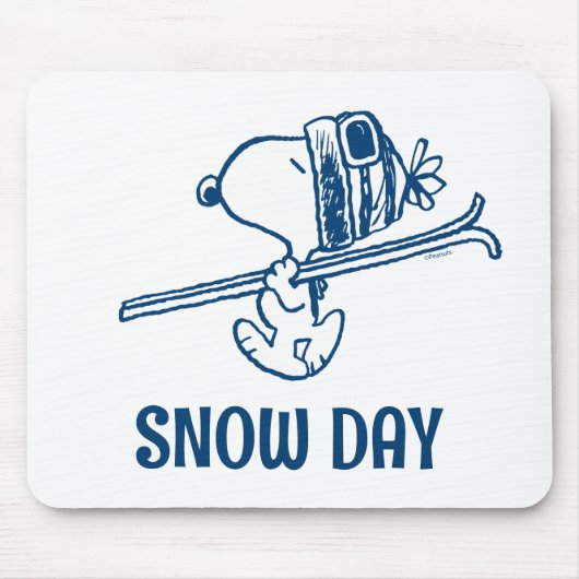 pinda's | Snoopy Ski Trip Muismat (Voorkant)