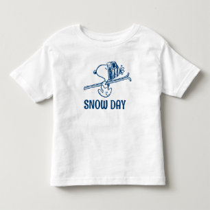 pinda's Snoopy Ski Trip Naam toevoegen Kinder Shirts