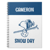 pinda's | Snoopy Ski Trip Notitieboek (Voorkant)
