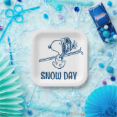 pinda's | Snoopy Ski Trip Papieren Bordje (Feest)