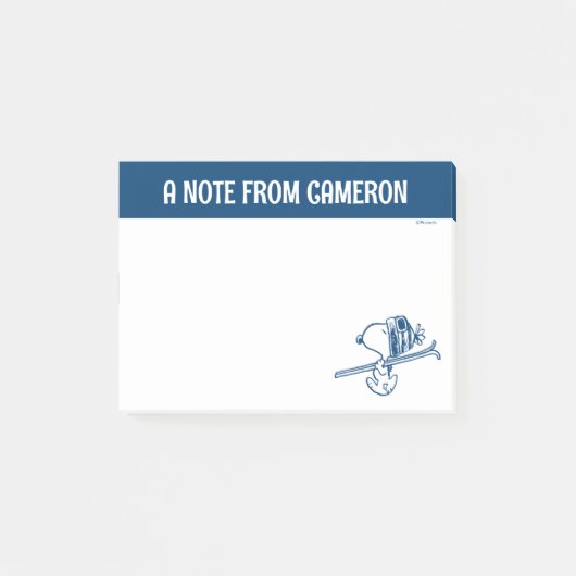 pinda's | Snoopy Ski Trip Post-it® Notes (Voorkant)