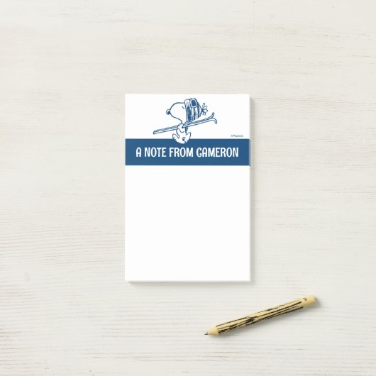 pinda's | Snoopy Ski Trip Post-it® Notes (Op bureau)