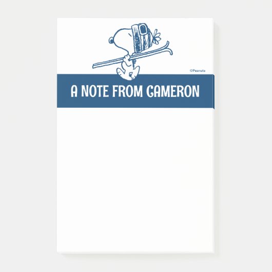 pinda's | Snoopy Ski Trip Post-it® Notes (Voorkant)
