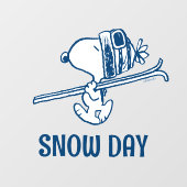 pinda's | Snoopy Ski Trip Raamsticker (Vel)