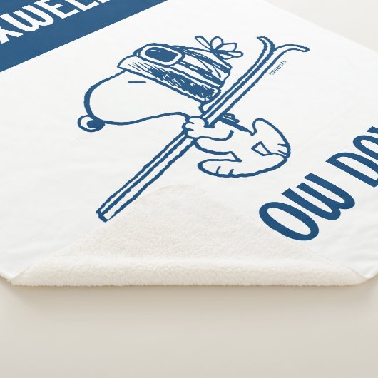 pinda's | Snoopy Ski Trip Sherpa Deken (3/4)