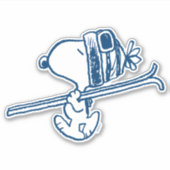 pinda's | Snoopy Ski Trip Sticker (Voorkant)
