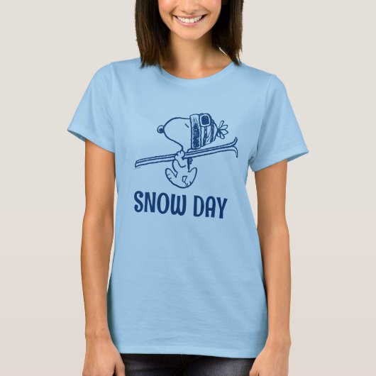 pinda's | Snoopy Ski Trip T-shirt (Voorkant)