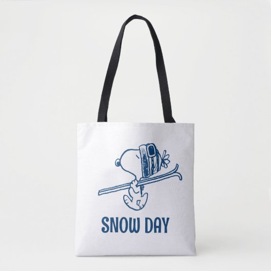 pinda's | Snoopy Ski Trip Tote Bag (Voorkant)