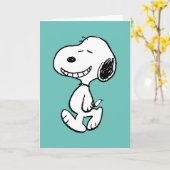 pinda's | Snoopy Smile | Foto toevoegen Kaart (Gele Bloem)