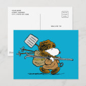 pinda's | Snoopy Snow Warrior Briefkaart (Voorkant / Achterkant)