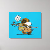 pinda's | Snoopy Snow Warrior Canvas Afdruk (Voorkant)