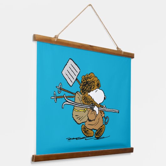 pinda's | Snoopy Snow Warrior Hangend Wandkleed (Gebogen)