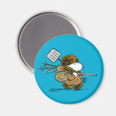 pinda's | Snoopy Snow Warrior Magneet (Voorkant / Achterkant)