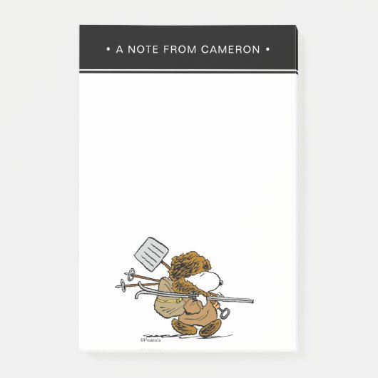pinda's | Snoopy Snow Warrior Post-it® Notes (Voorkant)