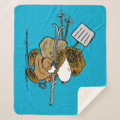 pinda's | Snoopy Snow Warrior Sherpa Deken (Voorkant)