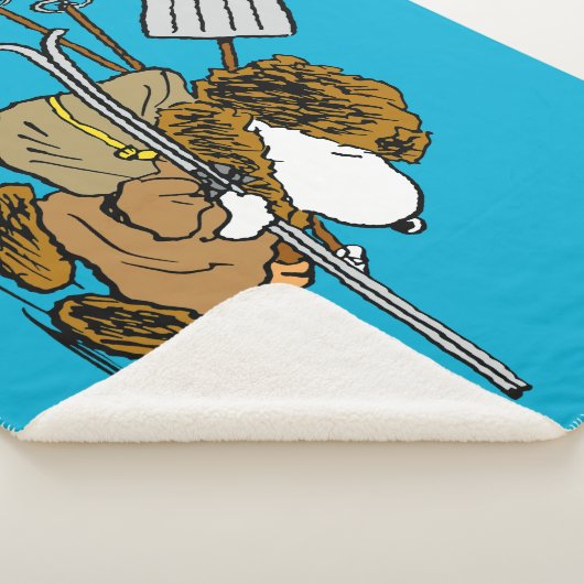 pinda's | Snoopy Snow Warrior Sherpa Deken (3/4)