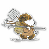pinda's | Snoopy Snow Warrior Sticker (Voorkant)