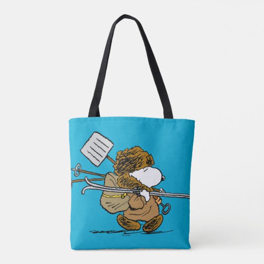 pinda's | Snoopy Snow Warrior Tote Bag (Achterkant)