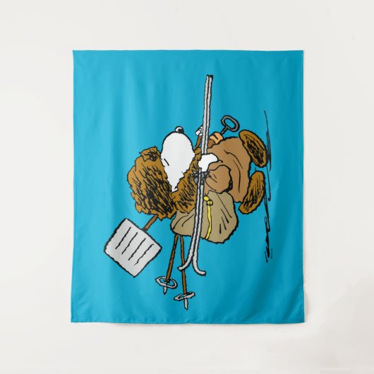 pinda's | Snoopy Snow Warrior Wandkleed (Voorkant)