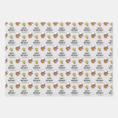 pinda's | Snoopy Space Birthday Inpakpapier Vel (Voorkant)