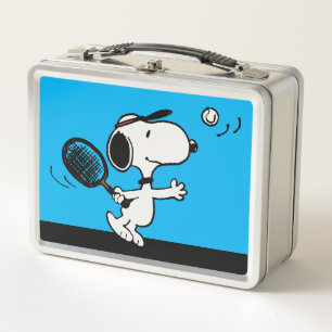 pinda's Snoopy speelt tennis