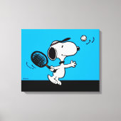 pinda's | Snoopy speelt tennis Canvas Afdruk (Voorkant)